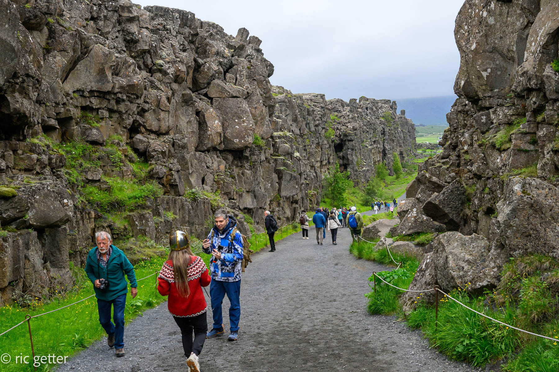 Between two tetonic plates