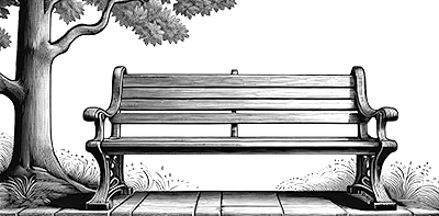 old park bench